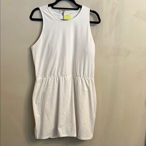 All in Motion Knit Racerback Active Dress Skort Shorts Romper White Size XXL